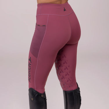 Shires Mauve Aubrion React Ladies Non-Stop Riding Tights
