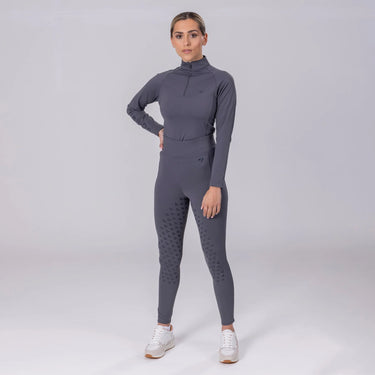 Shires Grey Aubrion Eltar Riding Tights