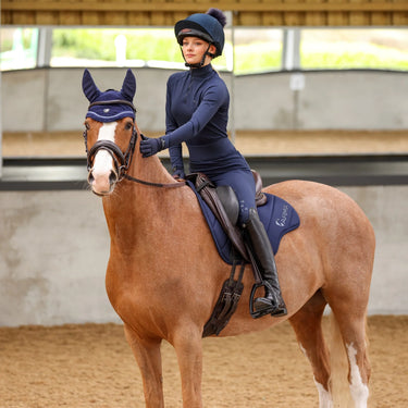 Shires Navy Aubrion Eltar Riding Tights