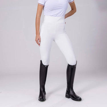 Shires White Aubrion Eltar Riding Tights