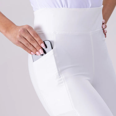 Shires White Aubrion Eltar Riding Tights