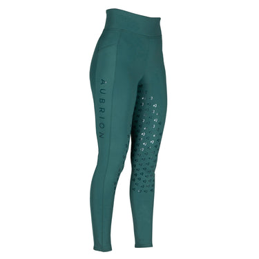 Shires Green Aubrion Eltar Riding Tights - Young Rider