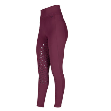 Shires Black Cherry Aubrion Eltar Riding Tights - Young Rider