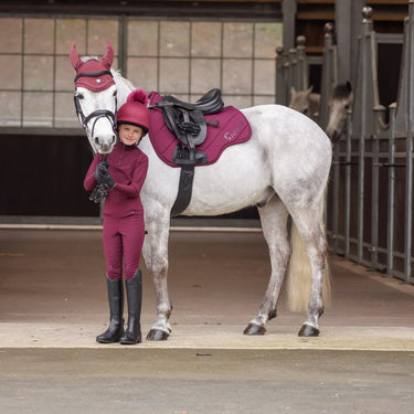 Shires Black Cherry Aubrion Eltar Base Layer - Young Rider