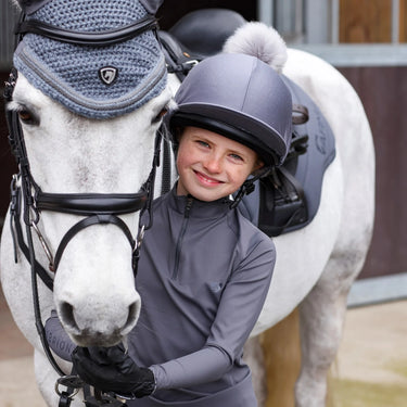 Shires Grey Aubrion Eltar Base Layer - Young Rider