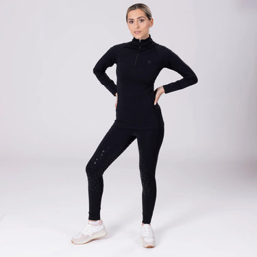 Shires Black Aubrion Eltar Riding Tights
