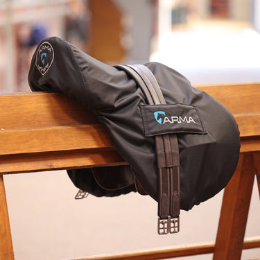 Shires Black ARMA Waterproof Fleece Lined Saddle Cover