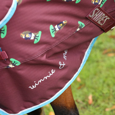 Shires Maroon Winnie & Me 200g Turnout Rug