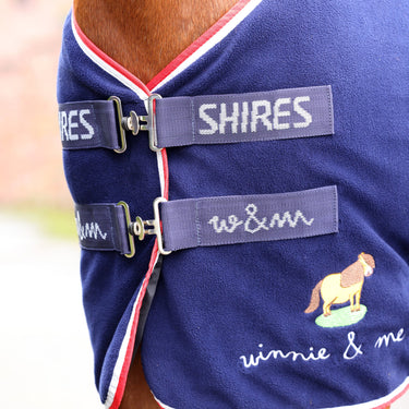 Shires Navy Winnie & Me Fleece Rug