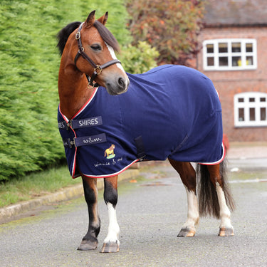 Shires Navy Winnie & Me Fleece Rug
