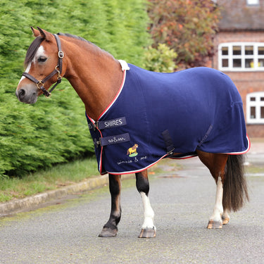 Shires Navy Winnie & Me Fleece Rug