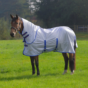Shires White Tempest Original Fly Rug & Neck Set