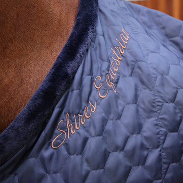 Shires Navy Shires Deluxe Quilted Rug