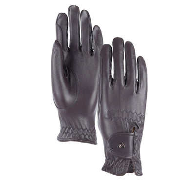 Buy Shires Aubrion Brown Estade Childs Riding Gloves| Online for Equine