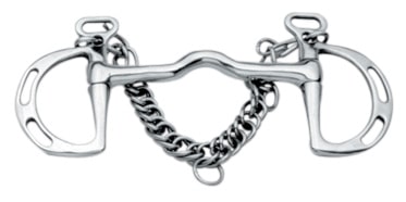 Korsteel Stainless Steel Cambridge Mouth Slotted Ring Kimblewick