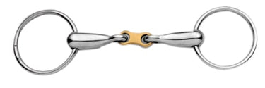 Buy Korsteel Stainless Steel With Copper French Link Loose Ring Snaffle| Online for Equine