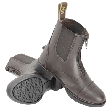 Buy HyLand York Synthetic Zip Jodhpur Boots-UK 5 / Eur 38-Brown| Online for Equine
