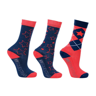 Hy Equestrian Stella Children's Socks (Pack of 3)