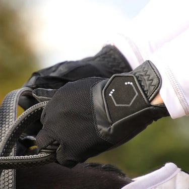 Coldstream Blakelaw Diamante Riding Gloves Black
