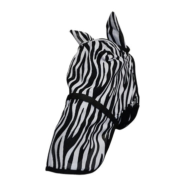 Hy Equestrian Zebra Fly Mask with Ears and Detachable Nose