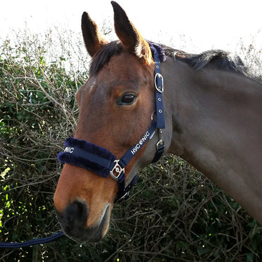 HyCONIC Faux Fur Head Collar & Lead Rope