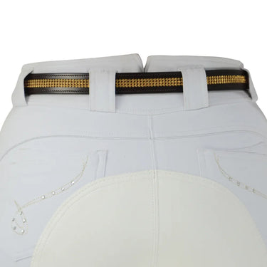 Hy Crystal Diamante Leather Belt