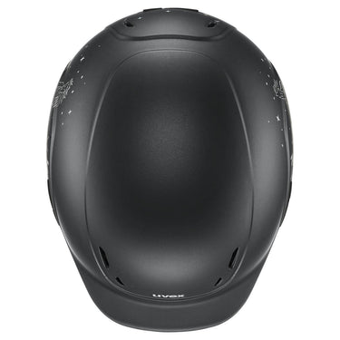 Buy Uvex Kidoxx Dekor Black Matt - Happiness & Horses Junior Riding Hat| Online for Equine