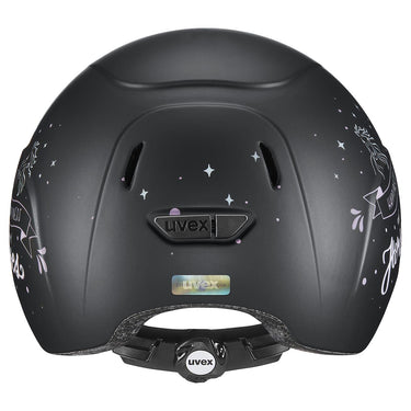 Buy Uvex Kidoxx Dekor Black Matt - Happiness & Horses Junior Riding Hat| Online for Equine