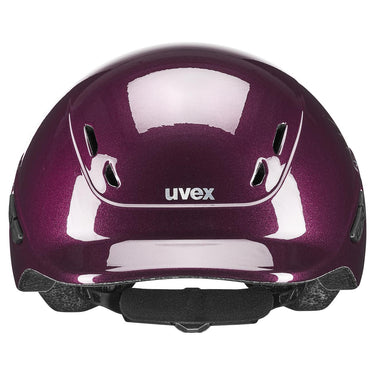 Buy Uvex Kidoxx Dekor Shiny Burgundy Flower Junior Riding Hat| Online for Equine