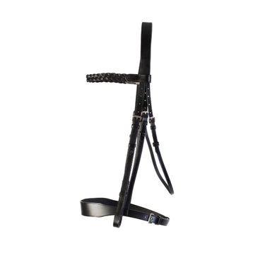 Cameo Equine Black Hunt Bridle 2 Browbands
