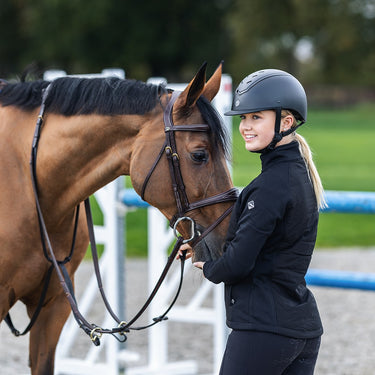 Buy Charles Owen EQX Kylo Black Matte & Gloss Adjustable Riding Hat| Online for Equine