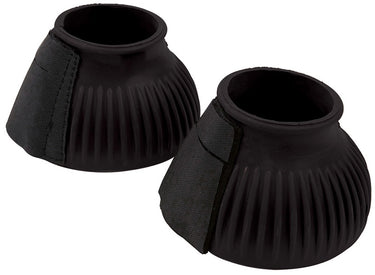 Equisential Ribbed Bell Boots with Touch Tape