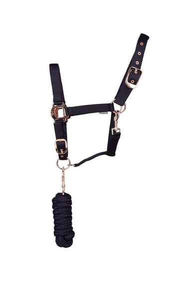 Hy Equestrian Rose Gold Head Collar & Lead Rope