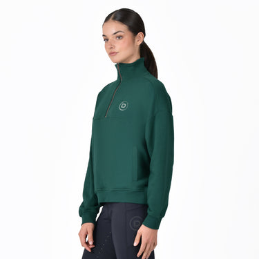 Dublin 1/4 Zip Fleece Pullover Dark Emerald Green