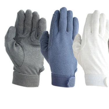Hy Equestrian Cotton Pimple Palm Gloves