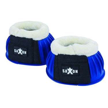 Buy The Saxon Fleece Trim Rubber Bell Boots | Online For Equine 