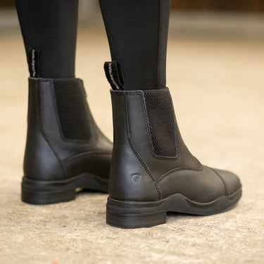 Hy Equestrian Fleece Lined Wax Leather Zip Jodhpur Boot