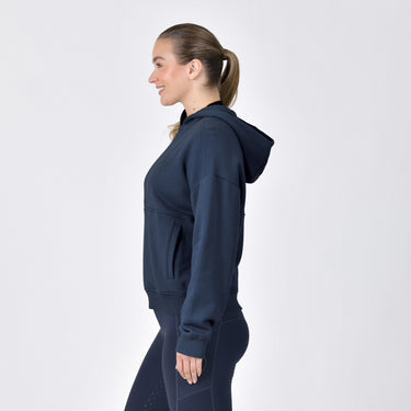 Dublin 1/4 Zip Hooded Fleece Pullover Navy