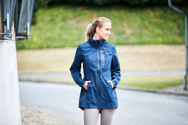 Buy Catago Ladies Navy Roy Waterproof Trench Coat | Online for Equine