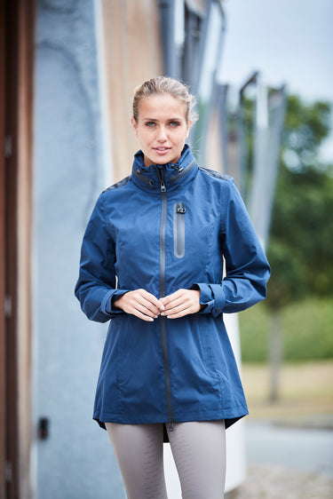 Buy Catago Ladies Navy Roy Waterproof Trench Coat | Online for Equine