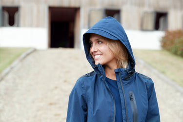 Buy Catago Ladies Navy Roy Waterproof Trench Coat | Online for Equine