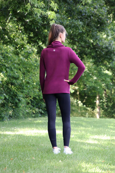 Hy Equestrian Synergy Cowl Neck Top Fig