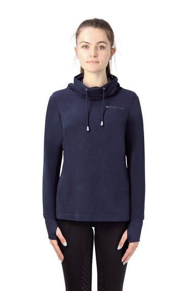 Hy Equestrian Synergy Cowl Neck Top Navy