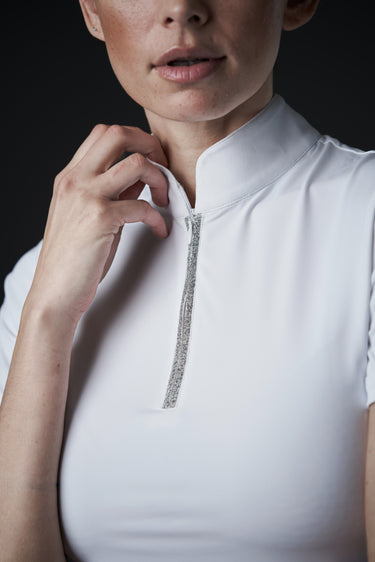 Buy Catago Nice 1/4 Zip White Ladies Competition Shirt | Online for Equine