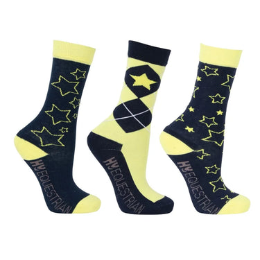 Hy Equestrian Stella Children's Socks (Pack of 3)