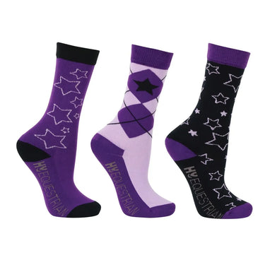 Hy Equestrian Stella Children's Socks (Pack of 3)