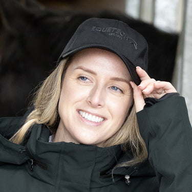 Equetech Black Unisex Ladies Premium Baseball Cap