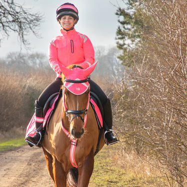 Reflector Elasticated Hat Band by Hy Equestrian