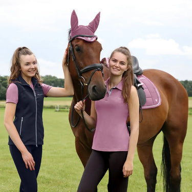 Hy Equestrian Synergy Fly Veil Grape/ Silver