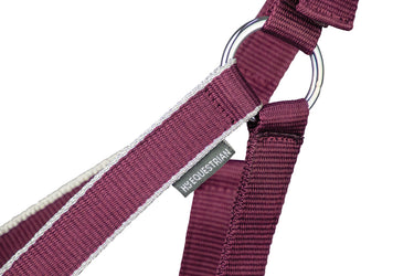 Hy Equestrian Synergy Head Collar & Lead Rope Fig/ Silver